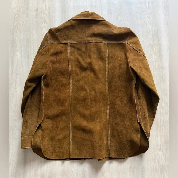 Vintage Leather Suede Rancher Jacket Western Styling Handmade Sz L - Picture 11 of 14